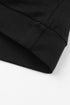 Black Contrast Buffalo Plaid Zip Pullover Hooded Top